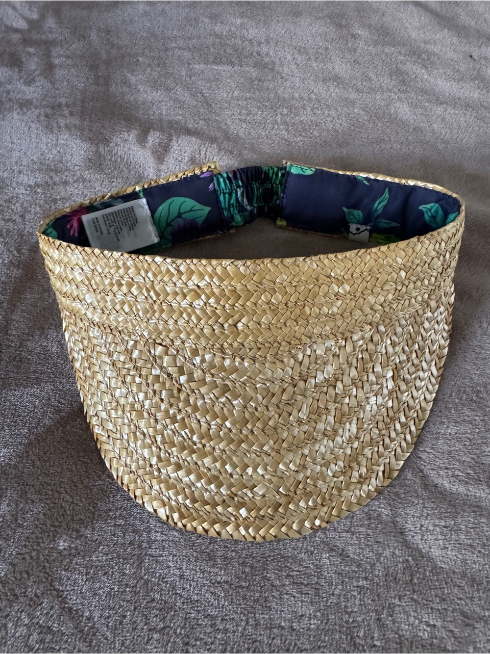 KAVU Palm Playa Visor Straw Hat Coastal Beach Tropical Hat - Picture 2 of 5